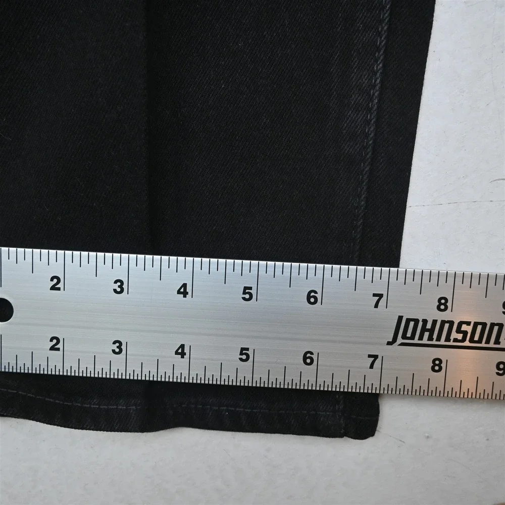 Levis 35x32 Black Stretch Denim 28894 501 CT Slim Taper Button Fly Mens Jeans